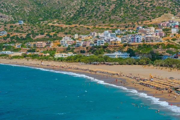 Stock image Pachia Ammos beach at the Greek town Palaiochora.