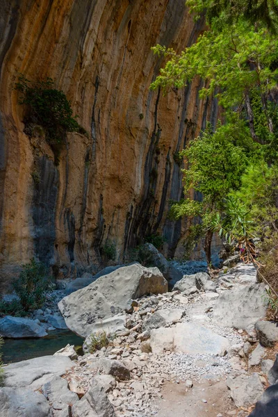 Ущелье Самария Греческом Острове Крит — стоковое фото