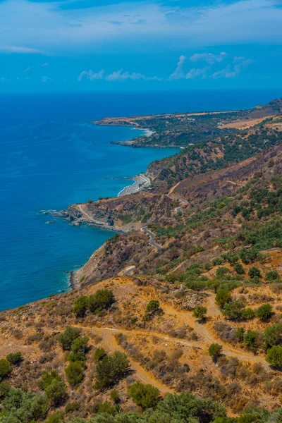Вид Побережье Южного Крита Греции — стоковое фото
