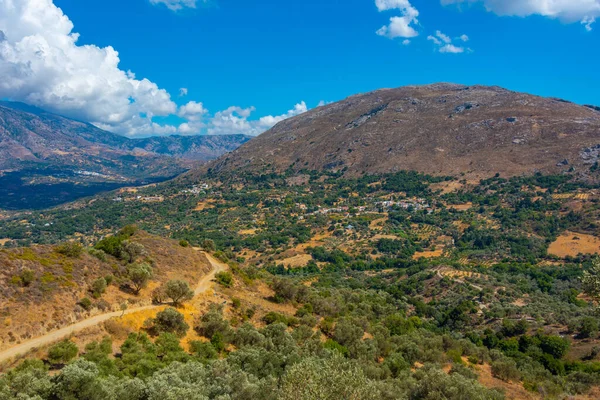 希腊克里特岛的山地农村 — 图库照片