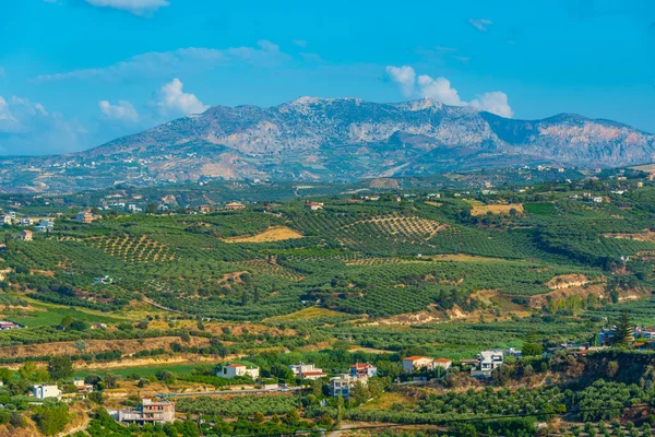Хилли Сельская Местность Греческого Острова Крит — стоковое фото