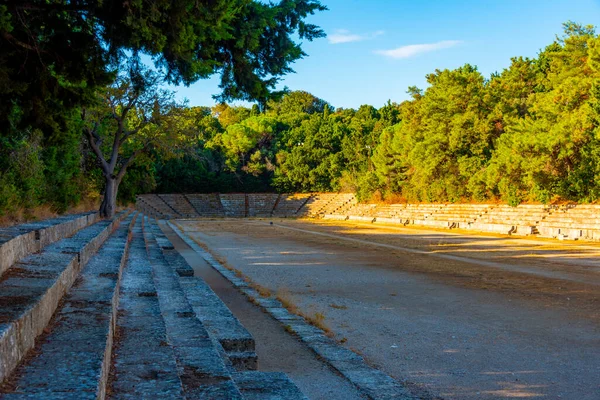 Ancient Olympic Stadium at Rhodes, Greece.