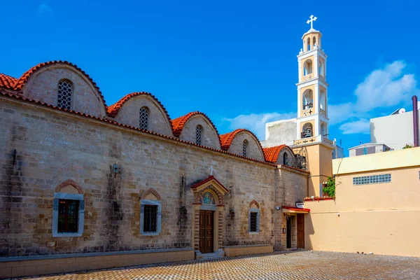 Asunción Virgen María Santa Iglesia Rodas Grecia — Foto de Stock