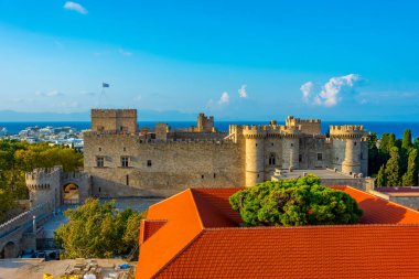 Yunanistan 'daki Rodos Şövalyelerinin Büyük Ustası' nın Hava Görüşü.