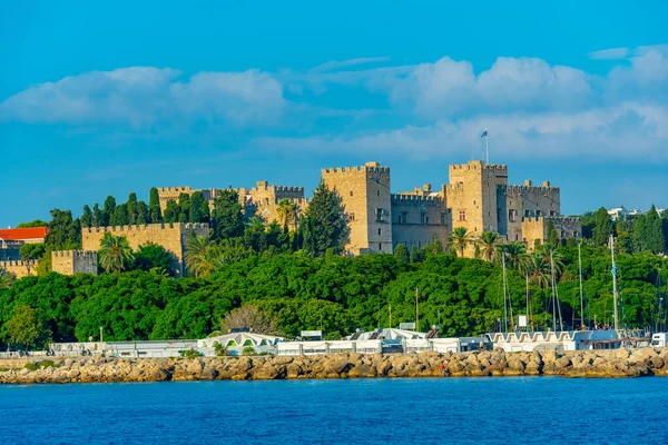 Pałac Wielkiego Mistrza Rycerzy Rhodes Grecja — Zdjęcie stockowe