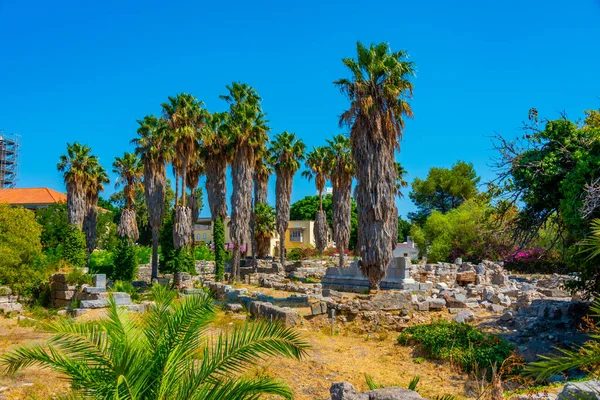 Antike Agora Auf Der Griechischen Insel Kos — Stockfoto