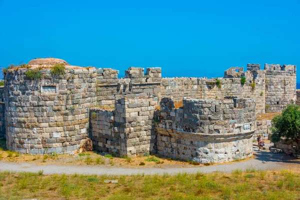 stock image Courtyard of Neratzia Castle at Kos island in Greece.