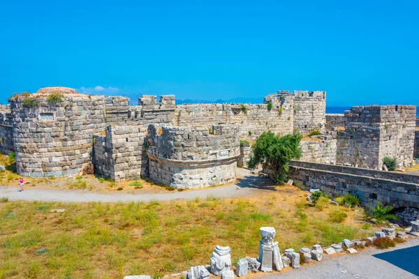 Binnenplaats Van Het Kasteel Van Neratzia Het Eiland Kos Griekenland — Stockfoto
