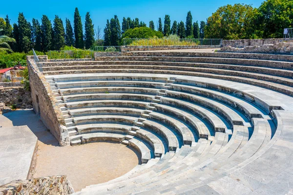 Romerska Odeon Kos Grekland — Stockfoto