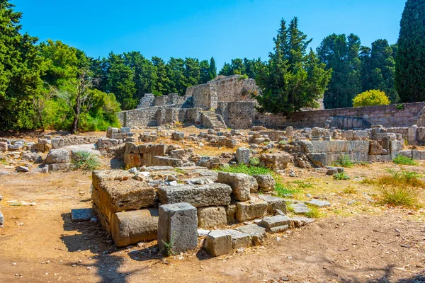 Руїни Стародавнього Асклепіона Грецькому Острові Кос — стокове фото
