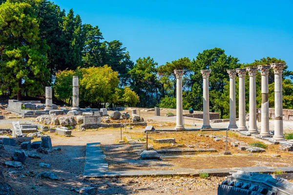 Ασκληπιείο Αρχαία Ερείπια Στο Ελληνικό Νησί Κως — Φωτογραφία Αρχείου