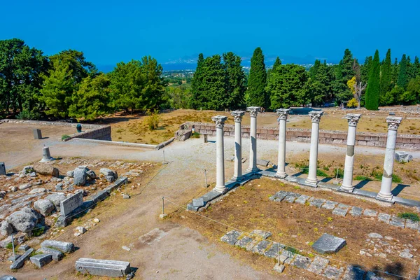 Ασκληπιείο Αρχαία Ερείπια Στο Ελληνικό Νησί Κως — Φωτογραφία Αρχείου