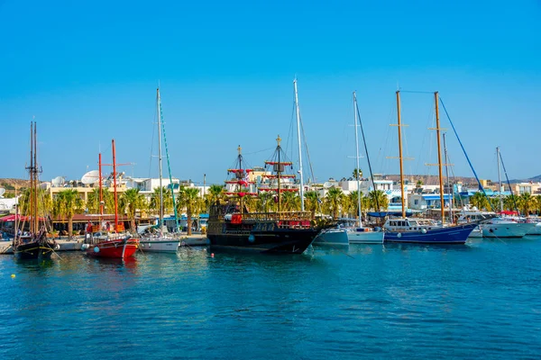 Kilátás Kardamena Kikötőjére Kos Szigetén Görögországban — Stock Fotó