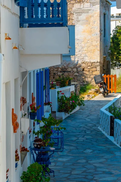 Színes Utcák Mandraki Város Görög Sziget Nisyros — Stock Fotó