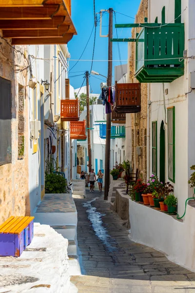 그리스의 니시로스 만드라 거리들 — 스톡 사진