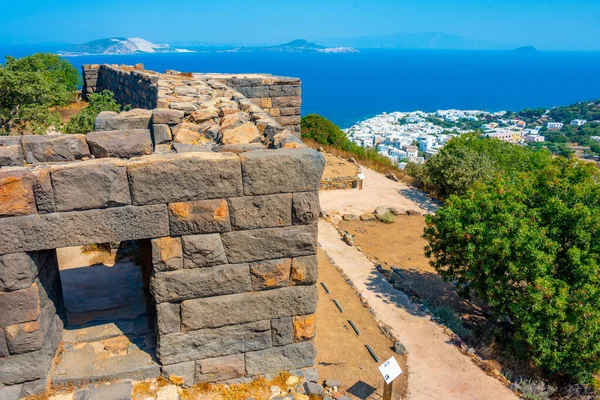 stock image Paleokastro fortress at Nisyros island in Greece.