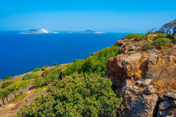Крепость Палеокастро Острове Низирос Греции — стоковое фото
