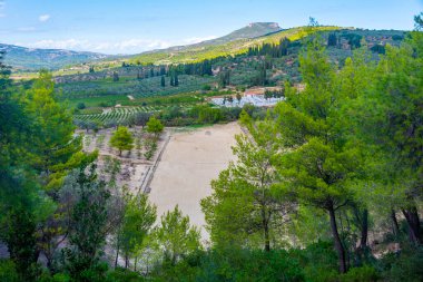Yunanistan 'daki antik Nemea Stadyumu.