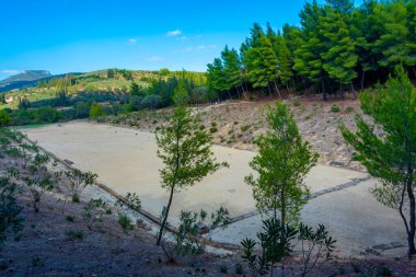 Yunanistan 'daki antik Nemea Stadyumu.