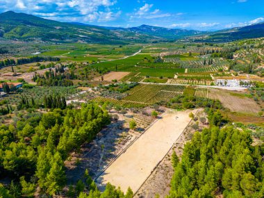 Yunanistan 'daki antik Nemea Stadyumu.