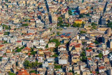 Yunan kenti Argos 'un Panorama manzarası.