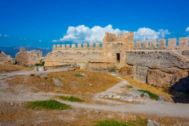 Yunan kenti Argos yakınlarındaki Larissa kalesi.