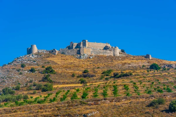 Zamek Larissa Pobliżu Greckiego Miasta Argos — Zdjęcie stockowe