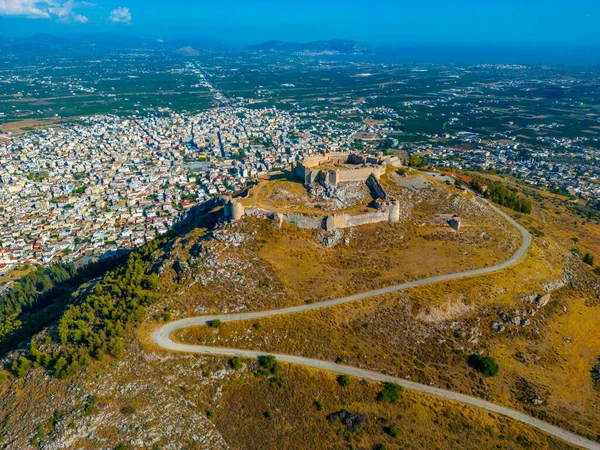 stock image Panorama view of Larissa castle near Greek town Argos.