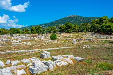 Yunanistan 'ın Epidaurus kentindeki Asklepios Sığınağı' nın kalıntıları.