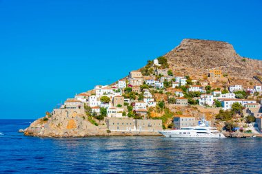 Yunan HİDRA kentinin manzarası.