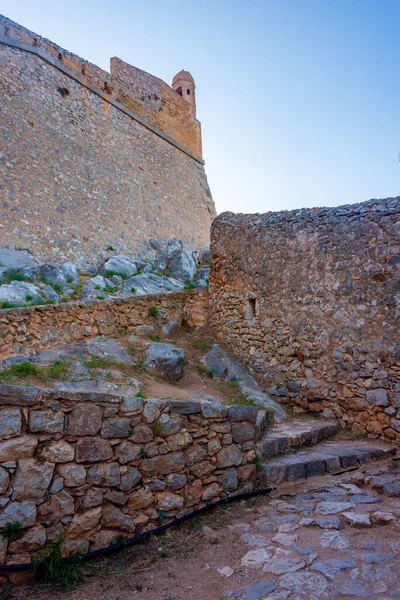 Ερείπια Του Φρουρίου Παλαμήδι Στην Ελληνική Πόλη Ναύπλιο — Φωτογραφία Αρχείου