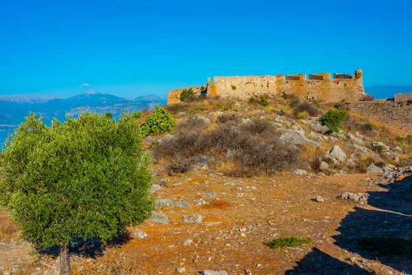 stock image Ruins of Palamidi fortress in Greek town Nafplio.