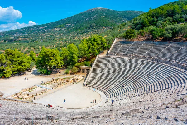 Starożytny Teatr Asclepieion Epidaurus Grecji — Zdjęcie stockowe