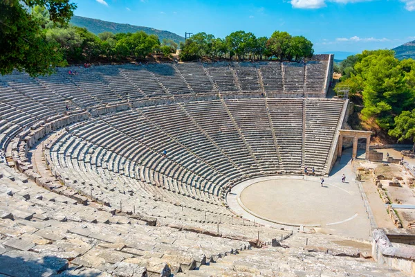 Forntida Teater Vid Asclepieion Epidaurus Grekland — Stockfoto