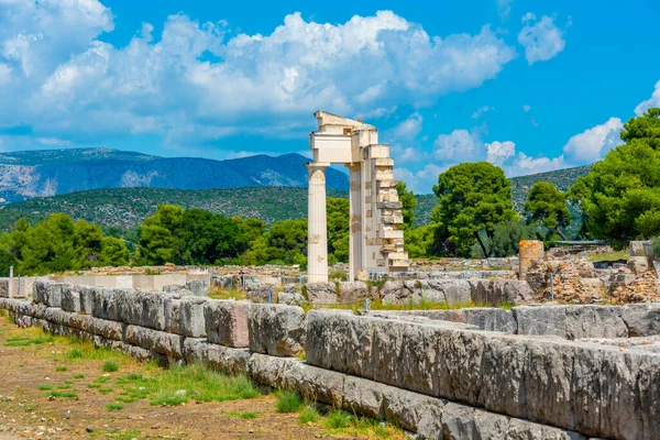 Asclepius Temploma Görögországi Epidaurusnál — Stock Fotó