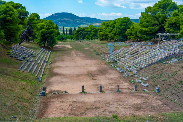 stock image Ancient stadium at the Sanctuary of Asklepios at Epidaurus in Greece.