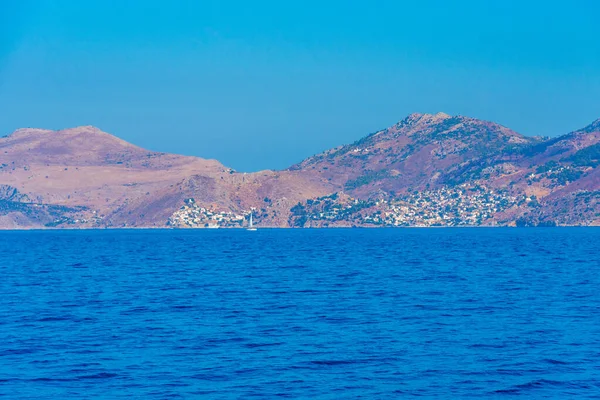 stock image Landscape of Hydra island in Greece.