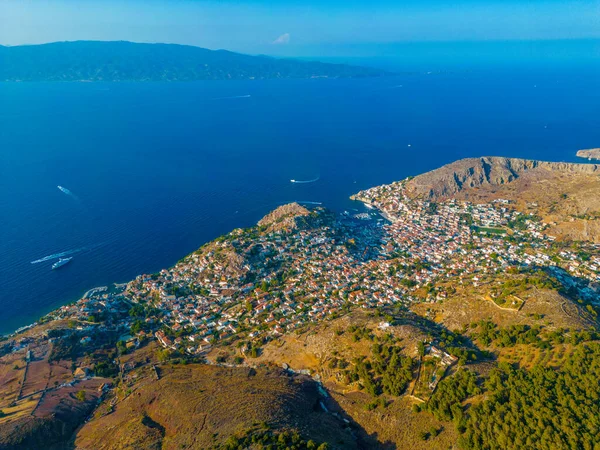 Vista Panorámica Ciudad Hydra Grecia —  Fotos de Stock