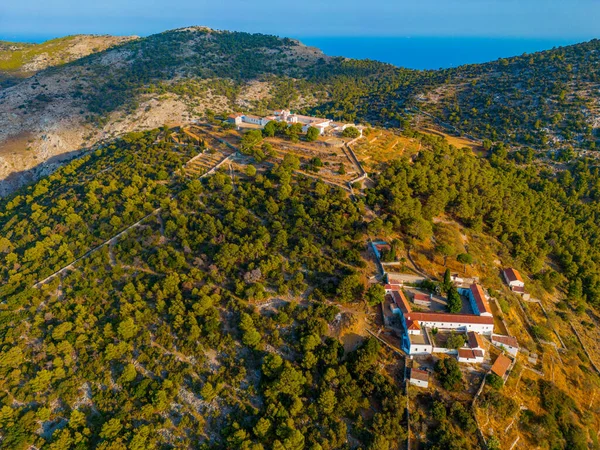 Prophet Elias Monastery Hydra Island Greece — Stock Photo, Image