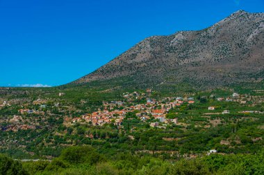 Yunan yarımadasındaki Oitylo köyü Peloponesse.