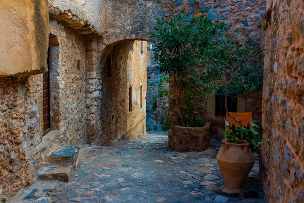 Stone Street Historical Town Monemvasia Greece — Stock Photo, Image