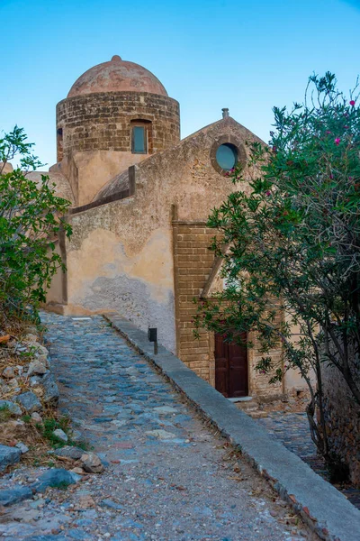 Igreja Agios Nikolaos Cidade Grega Monemvasia — Fotografia de Stock