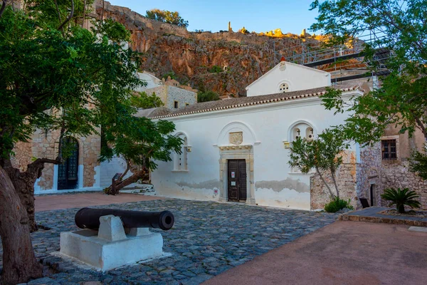 Yunan Monemvasia kentindeki Elkomenos Christos Kilisesi.