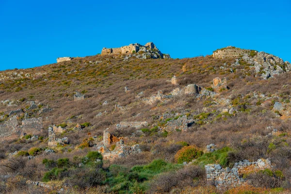 ギリシャのMonemvasia城の遺跡 — ストック写真