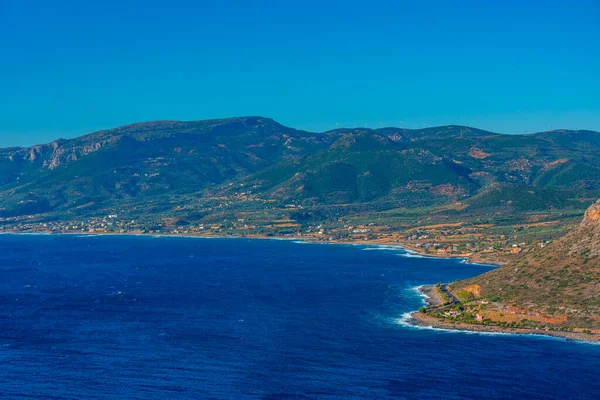 Panoramablick Auf Die Griechische Küste Bei Gefira — Stockfoto