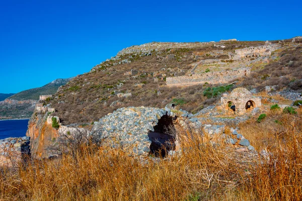 Rovine Del Castello Monemvasia Grecia — Foto Stock