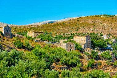 Yunanistan 'ın Mora yarımadasındaki Mountanistika köyü.