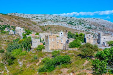 Yunanistan 'ın Mora yarımadasındaki Mountanistika köyü.