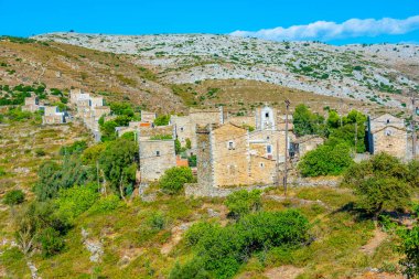 Yunanistan 'ın Mora yarımadasındaki Mountanistika köyü.