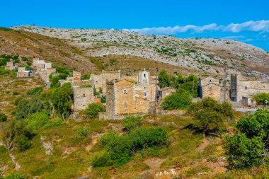 Yunanistan 'ın Mora yarımadasındaki Mountanistika köyü.